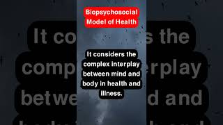 Biopsychosocial Model of Health [upl. by Idnam]