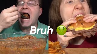 SongByrd ASMR and her hubby eating unappetizing food 🤢 [upl. by Nnayt482]