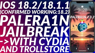 How to Jailbreak iOS 1811181 with Cydia  Trollstore iOS 18  Palera1n iOS 181772 Jailbreak [upl. by Leopold]