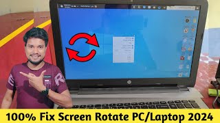 how to fix laptop rotate screen  computer me screen rotate kaise kare 2024 [upl. by Norbie]