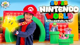 Ryans First time at Super Nintendo World [upl. by Yenhpad]