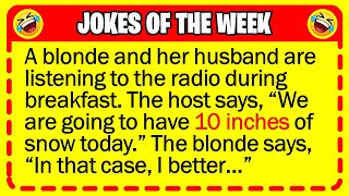 🤣 BEST JOKES OF THE WEEK  On a bitterly cold winter morning a blonde and  Funny Jokes [upl. by Isleen]