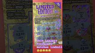 Star symbol match number matches low dollar amounts in Ohio tomfoolery lottery madness 😛😛😛 [upl. by Daph197]