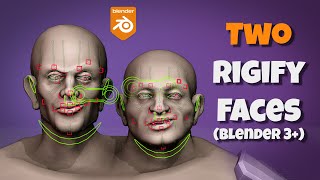 Blender 3 Generate Two Rigify Faces [upl. by Richardson615]