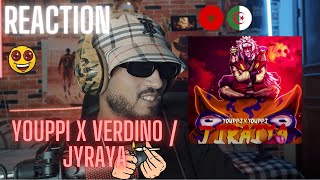 YOUPPI X VERDINO  JYRAYA  clach BAD BOY  REACTION🇲🇦🇩🇿 🔥🔥 [upl. by Jule470]