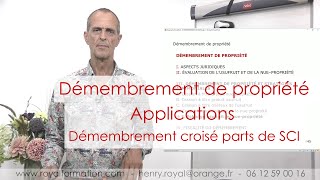 Démembrement croisé de parts sociales habitation échange de la nuepropriété ou de lusufruit [upl. by Mozart]