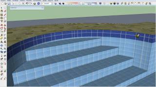 Criando uma Piscina Swimming Pool in SketchUp [upl. by Bloxberg]