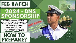 FEB BATCH DNS 2024 SPONSORSHIP  HOW TO PREPARE SYLLABUS COMMON DOUBTS OF STUDENTS MUST WATCH [upl. by Netsruk]