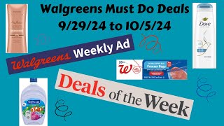 Walgreens Must Do Deals 92924 to 10524  Cheap Hair Care Deodorant and More [upl. by Canada]