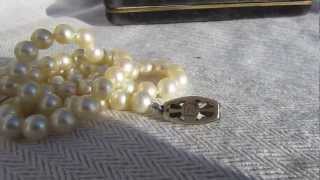 Vintage Mikimoto Pearl Necklae [upl. by Sioux144]