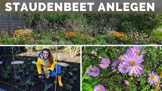 Staudenbeet anlegen  Blumen Beet insektenfreundlich gestalten  Stauden  Blumenbeet  Tipps Ideen [upl. by Rector]