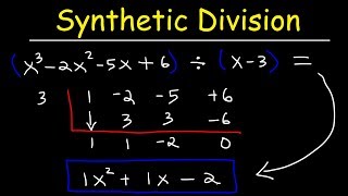 Synthetic Division of Polynomials [upl. by Ditter435]