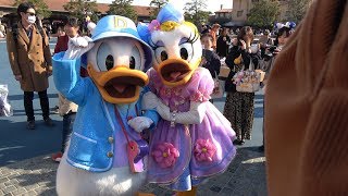 TDS やさしいね「ドナルドとデイジーの２ショット」ディズニーの仲間たち Disneys friends Greeting quotCute Donald and Daisyquot [upl. by Rivers]