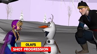 Frozen  Olafs Shot Progression  Animation Breakdowns  3D Animation Internships [upl. by Moore]