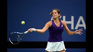 2017 US Open Goerges takes it at the net [upl. by Cornwell537]