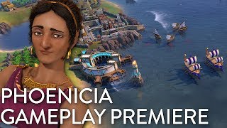 Civilization VI Gathering Storm  Phoenicia Gameplay Premiere Dev Livestream [upl. by Demy]