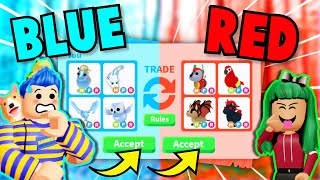 Couples ONE COLOR TRADING CHALLENGE Crush SCAMMED Me And CONFESSED Her FEELINGS Adopt Me Roblox [upl. by Sheeran265]