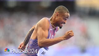 Quincy Hall owns 400m semi books spot in Olympic final for first time  Paris Olympics  NBC Sports [upl. by Eicyaj]