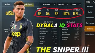 DYBALA PUBG Profile amp Statistics Revealed  PUBG MOBILE [upl. by Baskett]