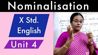 X STD ENGLISH GRAMMAR  Nominalisation  Forming Nouns from Verbs and Adjectives  TNPSC Group 2 [upl. by Itsirk]