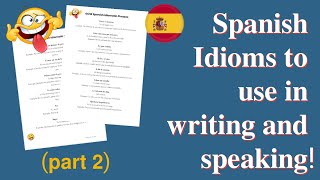 Grade 9 Spanish Idioms to use in your GCSE speaking amp writing exams [upl. by Hagar]