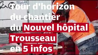 VIDÉO IndreetLoire  le chantier du Nouvel hôpital Trousseau en 5 infos [upl. by Adnahsar]