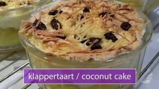 Klappertaart  Coconut Tart  Coconut Cake [upl. by Erdnua]