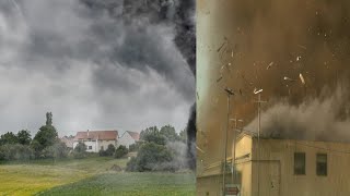 Idabel Oklahoma tornado  today tornado in idabel Texas  1142022 Athens TX  Tornado damage [upl. by Belvia]