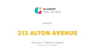 212 Alton Ave  Leslieville  Toronto [upl. by Hanako]