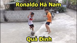 Quang Hải nhí Messi Hà Tĩnh đã có đối  Xuất hiện Ronaldo Hà Nam với kỹ thuật bóng đá cực đỉnh PVF [upl. by Anilejna]