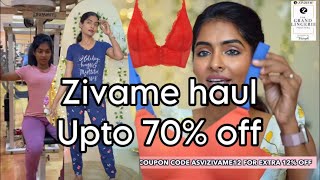 Zivame HaulGrand lingerie festival  upto 70 offSleepwearShapewearMultiuse BraAsvi Malayalam [upl. by Ahsyle]