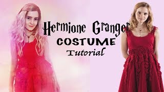 HERMIONE GRANGER COSTUME TUTORIAL  red dress  Tinkerbri [upl. by Vladimir]