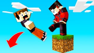 ME TIRÃ“ DEL BLOQUE ðŸ˜­ yo a el ðŸ˜ˆ  Minecraft [upl. by Hajin]