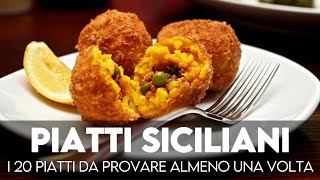 Piatti tipici siciliani i 20 da provare in Sicilia da est a ovest [upl. by Hiamerej807]