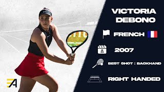 Victoria Debono  FALL 2025  College tennis recruiting video [upl. by Rivy]