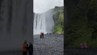 Skogafoss waterfall Iceland waterfall travel nature explore mountains iceland [upl. by Audsley]