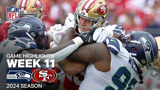 Seattle Seahawks vs San Francisco 49ers Game Highlights  NFL 2024 Season Week 11 [upl. by Averir531]