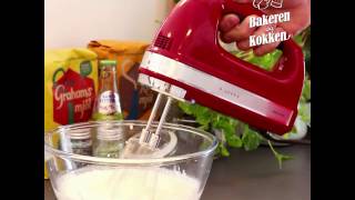 Bakeren og Kokken KitchenAid Elvisp Rød [upl. by Olive]