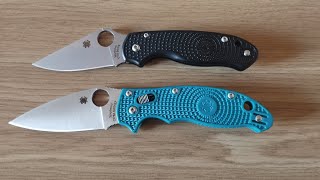 Spyderco Manix 2 Lightweight SPY27 vs Spyderco Para 3 Lightweight [upl. by Aicilif409]