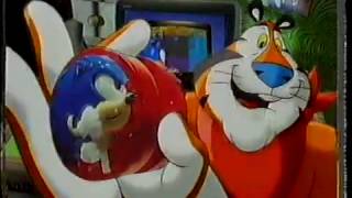 Kelloggs Frosties Advert  Sega Sonic Spinners  UK  1993 [upl. by Namrehs]