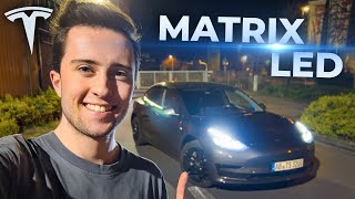 Tesla MATRIX LED Test Ich bin begeistert 🤩 [upl. by Goeselt]