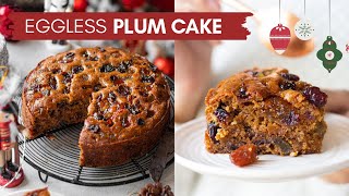 EGGLESS CHRISTMAS PLUM CAKE NO RUM NO EGGS FRUIT CAKE RECIPE FOR CHRISTMAS  FRUIT AND NUT CAKE [upl. by Ro]