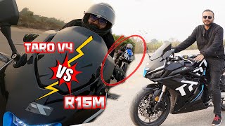 TARO Gp V4 এর নতুন FI Engine এখন বাংলাদেশের সবথেকে বেশি Powerfull Engine  Is It  R15M VS Taro V4 [upl. by Noffihc]