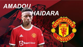 AMADOU HAIDARA ● Welcome to Man United ● Dribbling Skills amp Goals 2021 [upl. by Ainar641]