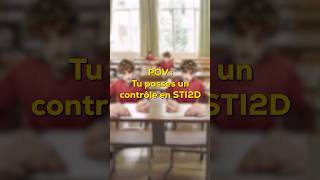 POV Tu passes un contrôle en STI2D shorts ecole etudiant humour lycée tech sketch pov meme [upl. by Nilok13]