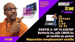 Reconditionnement HP 13A107NF remplacer le ventilo en panne [upl. by Akehsay]