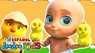 🎶🐤🐥Los Pollitos Dicen Pio Pio de LooLoo Kids en Español  ¡Una Hora de Diversión para Niños 🌈 [upl. by Chancellor]