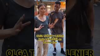 Olga Tañon y Lenier intercambian con joven cantante en Puerto Rico [upl. by Eadmund]