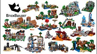 All Lego Minecraft sets compilation  Lego Speed Build for Collectors [upl. by Far]