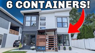 Inside a MASSIVE 6 unit Shipping Container Home Near Detroit Michigan [upl. by Eiknarf]